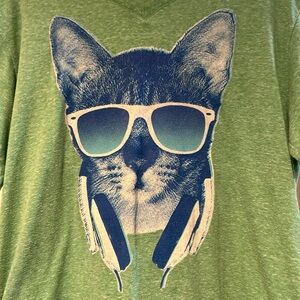 Super Cool DJ Cat Tee